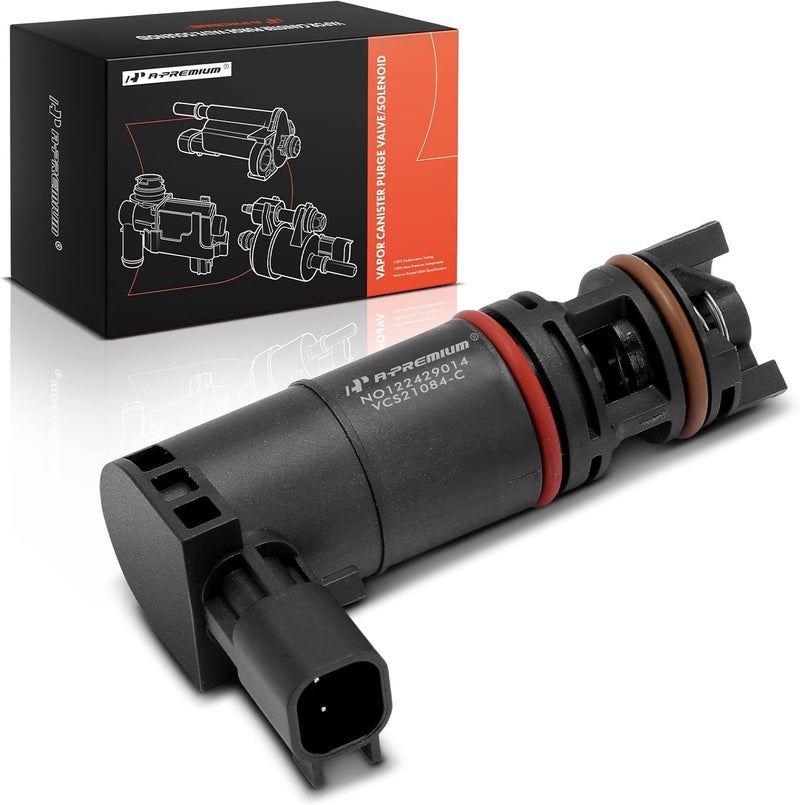 A-Premium Vapor Canister Vent Solenoid Valve Compatible with Chevrolet Equinox, Malibu, Cruze, Camaro, Sonic, Trax, Spark & GMC Terrain & Buick Encore, LaCrosse, Regal & Cadillac SRX, CTS & Saab 9-5 - Image 1